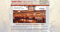 Desktop Screenshot of frankspizzacalifon.com
